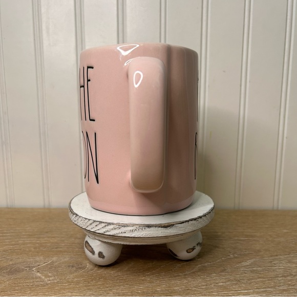 Rae Dunn Pink Mug TO THE MOON AND BACK - Picture 5 of 6